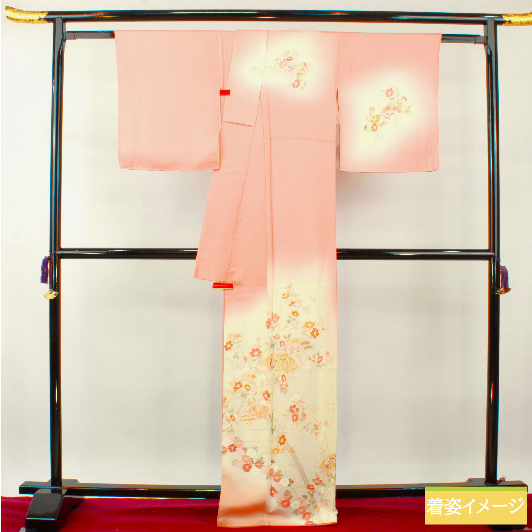 Homongi Pure silk Sleeve length 167.5cm Sleeve length 66.5cm Single plum color Suzhou embroidery Shantou embroidery Auspicious pattern S rank Pink 1112004062513