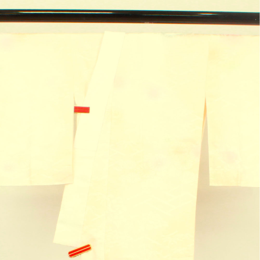 長襦袢 正絹 身丈134cm 裄丈65cm 袷  花模様 ぼかし染  Sランク ピンク系 1129000352413