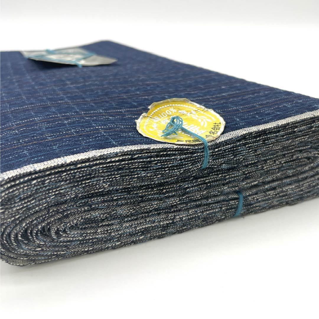 Yukata cloth, cotton, Awa Shijira, Important Intangible Cultural Property, genuine indigo dye, blue-black color (aoguroiro), S rank, navy blue, 1130000982918