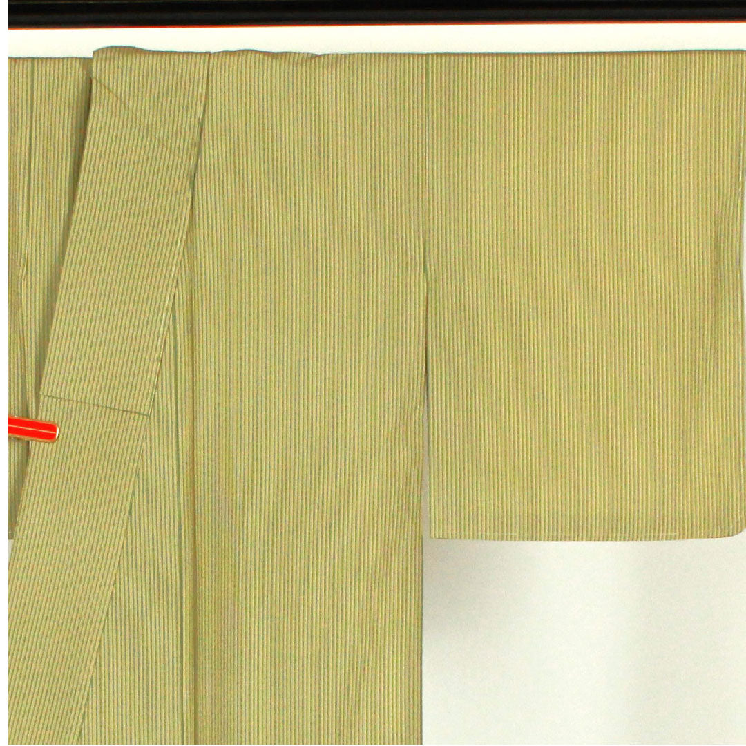 Small pattern, Length 160.5cm, Sleeve length 64cm, Lined, Striped, Polyester, S rank, Green, 1115000612319