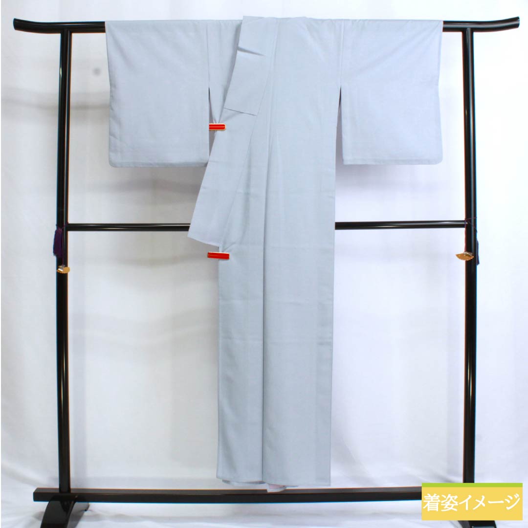 Summer kimono, polyester, plain color, S rank, length 151cm, sleeve length 64cm, light indigo, washable, light blue, silk pongee, product number 1132003172224