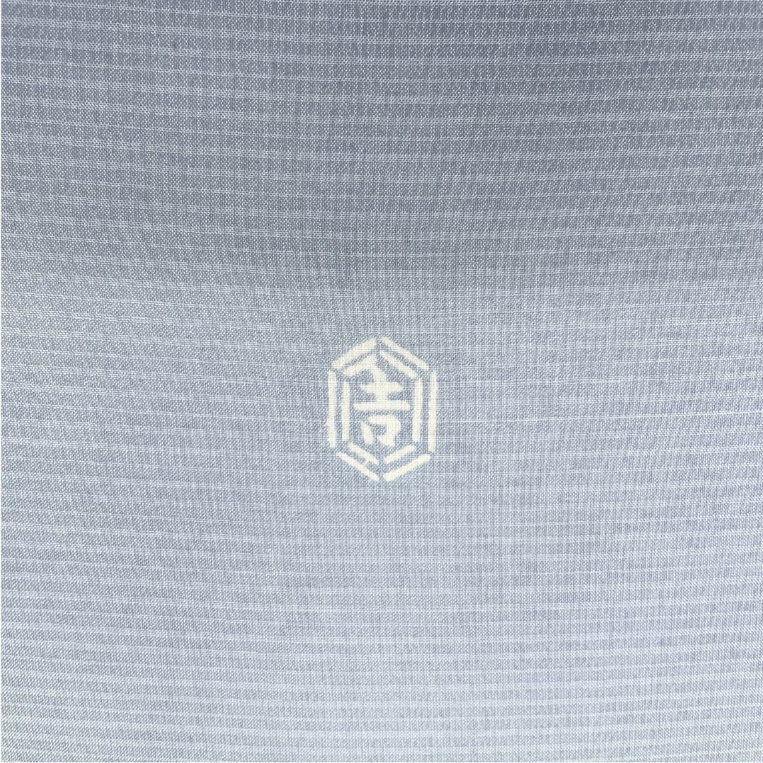 Fabric Nagoya Obi (belt) Pure silk Pale white (sohakushoku) Earth white (shiratsuchiiro) Authentic Oshima Tsumugi Wall thread NEW rank Blue series 1130001171917