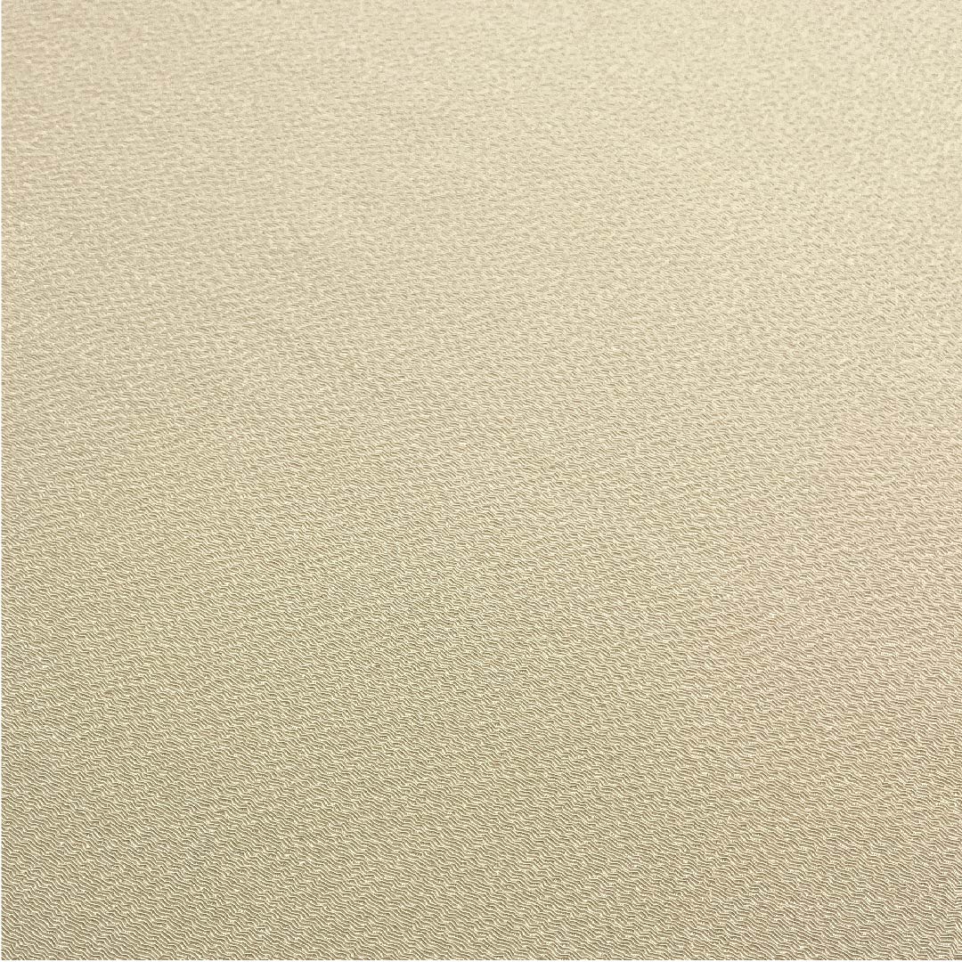 (New old stock) Formal obiage, pure silk, koji-iro (koji-iro), crepe, plain, for furisode, length approx. 164cm, width approx. 27cm, S rank, cream color, 1136000082915