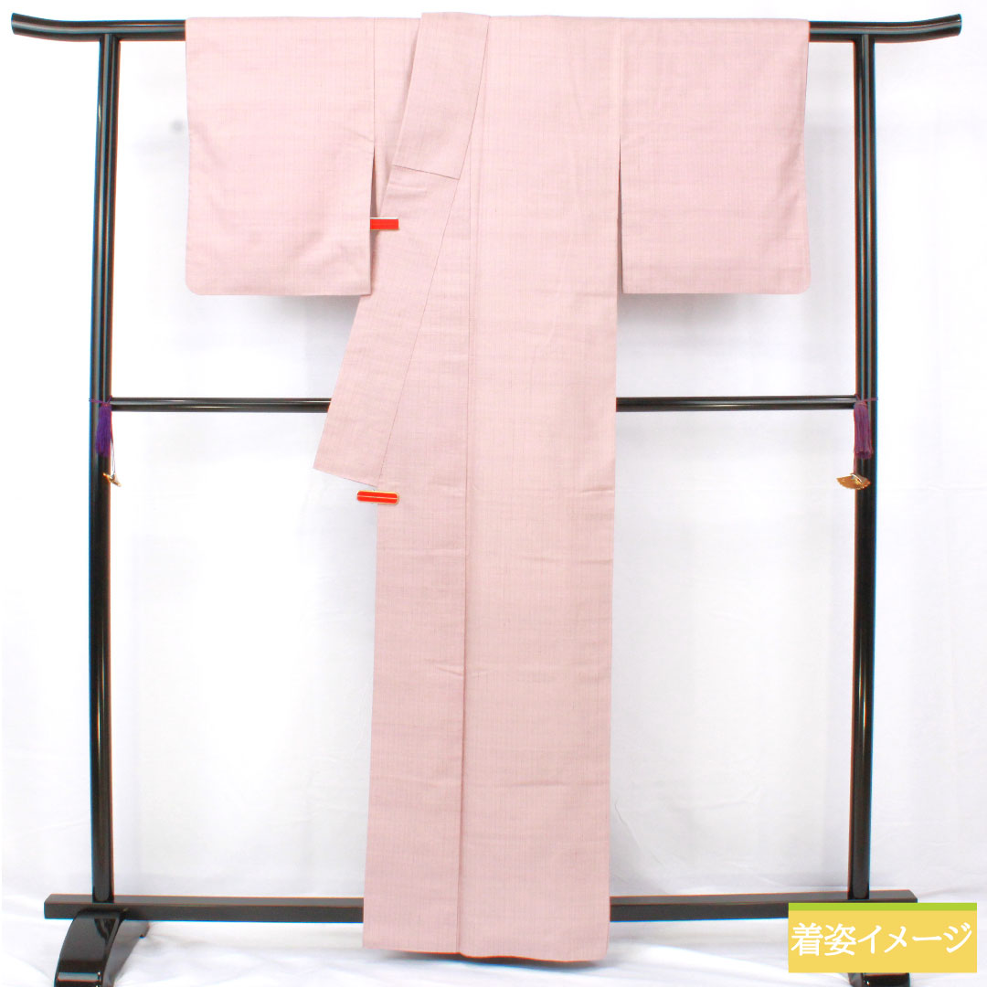 Plain color, pure silk, length 163cm, sleeve length 64cm, pale white, pongee, one crest, medium shade, five-three paulownia, lined, S rank, purple, 1114001812420