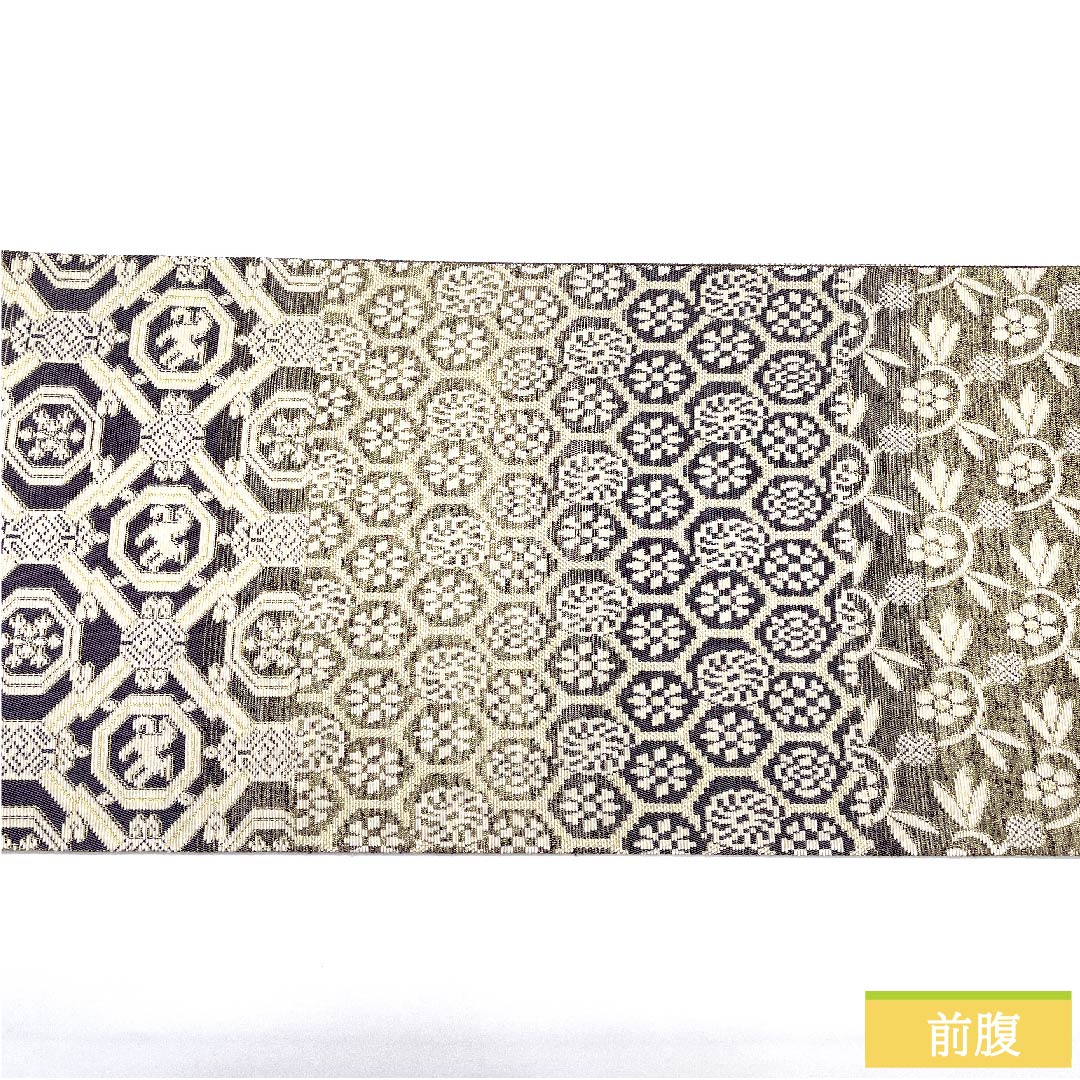 袋帯 正絹 金華山 名物百選 古典柄 帯丈447cm Sランク 六通 セミフォーマル グラデーション系 1123010902399