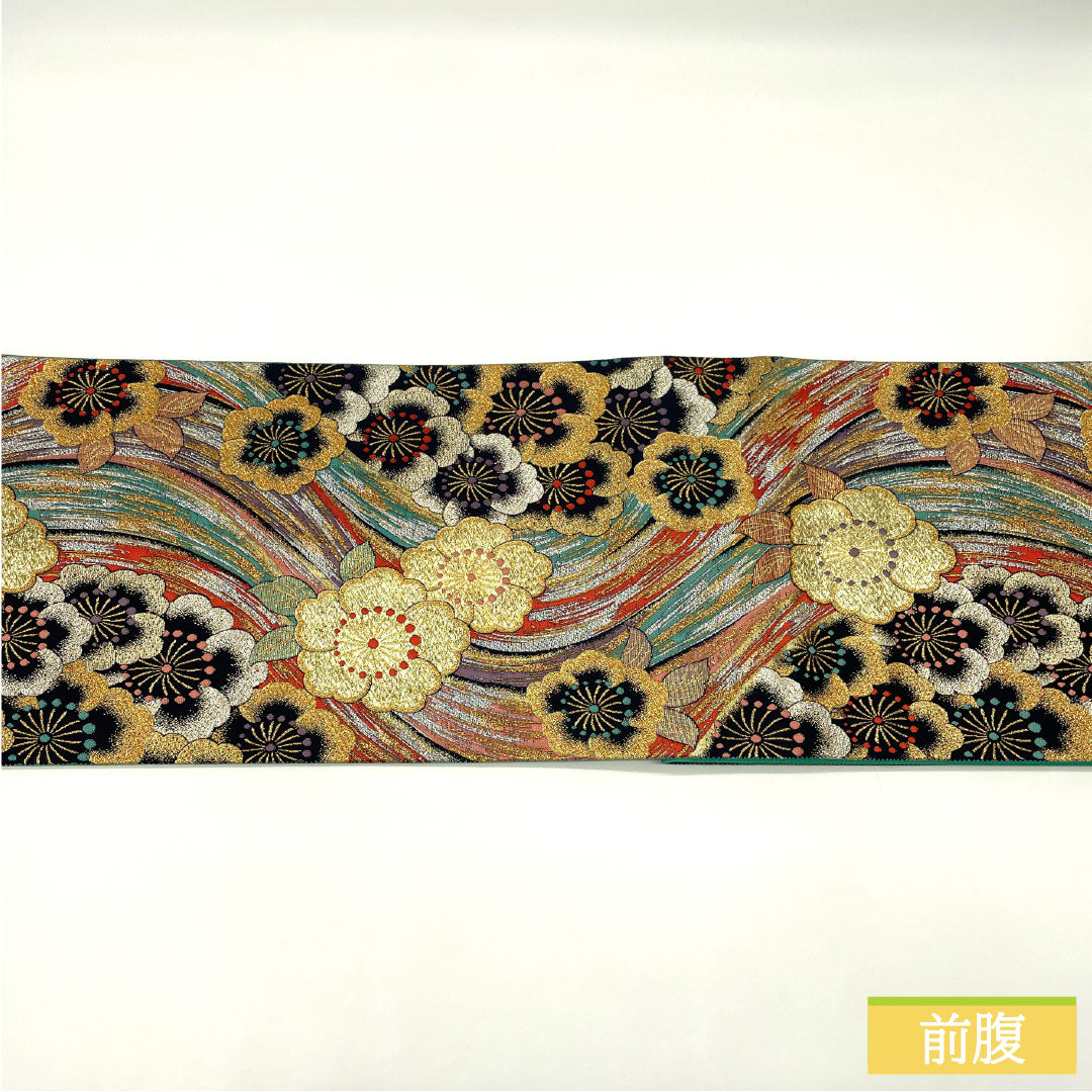 A-Rank Nishijin-ori Silk Fukuro Obi for Long-Sleeved Kimono, 442cm Long, Six-Ply, Formal, Gradient Pattern, Product Number: 1123016303399