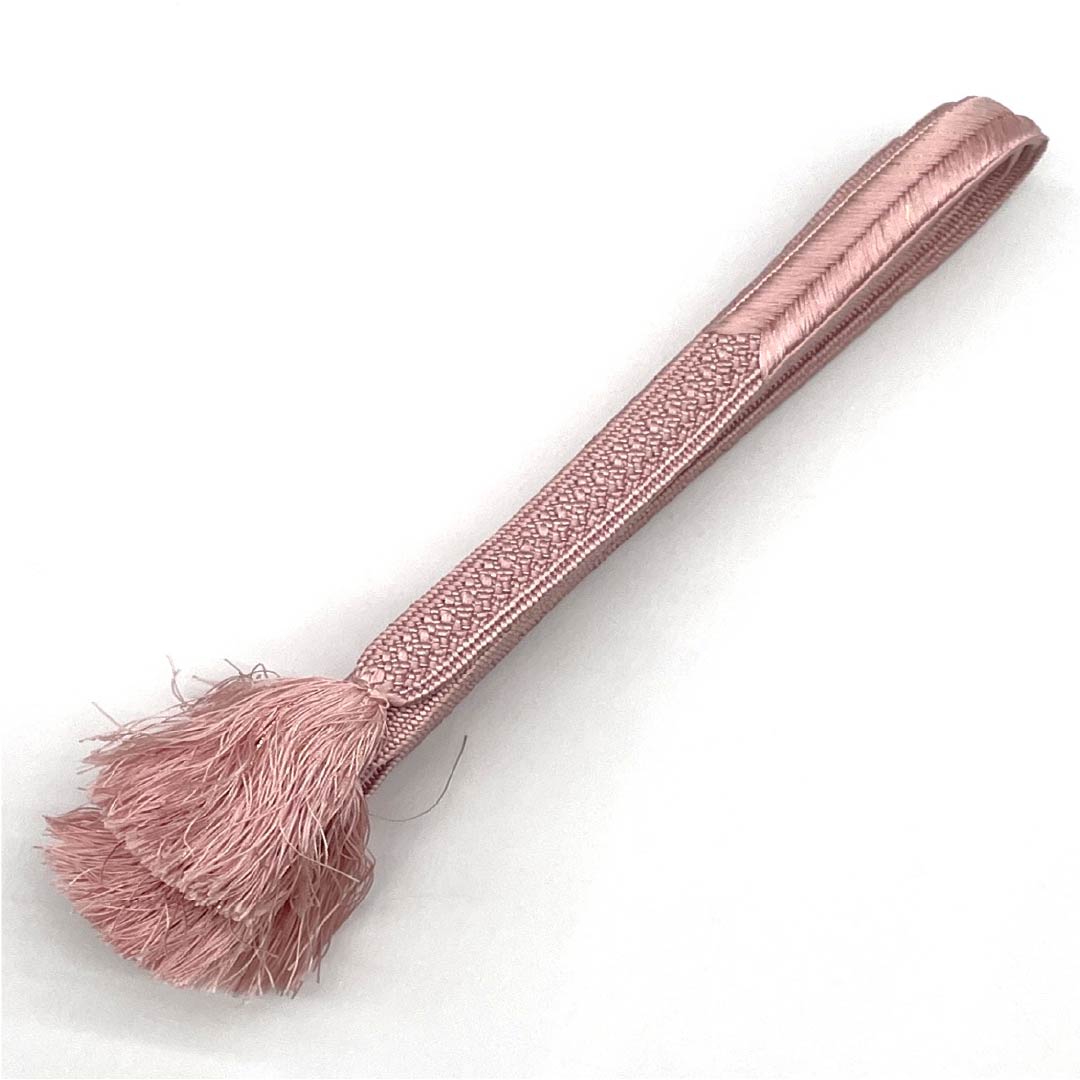 S-Rank Silk Obijime (Sash Band) in Light Crimson (Asabeniiro) - Approximately 159cm Long, 1.5cm Wide, Semi-Formal, Pink, Product Number: 1135003812313