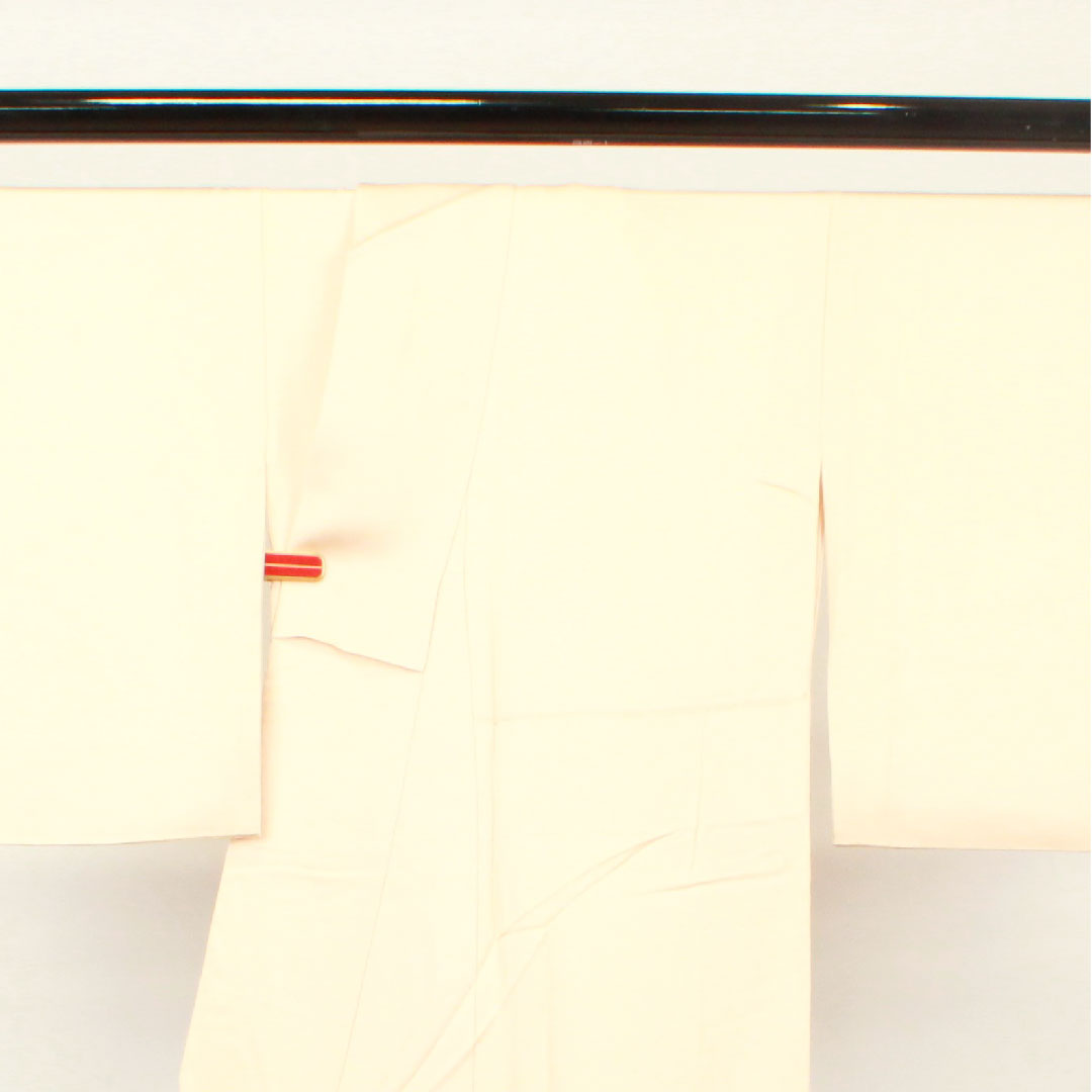 色留袖 身丈161.5cm 裄丈65.5cm 袷 和田光正 金彩友禅 薄肉色 時代風景模様 正絹 Sランク 一つ紋 クリーム系 1111000662415