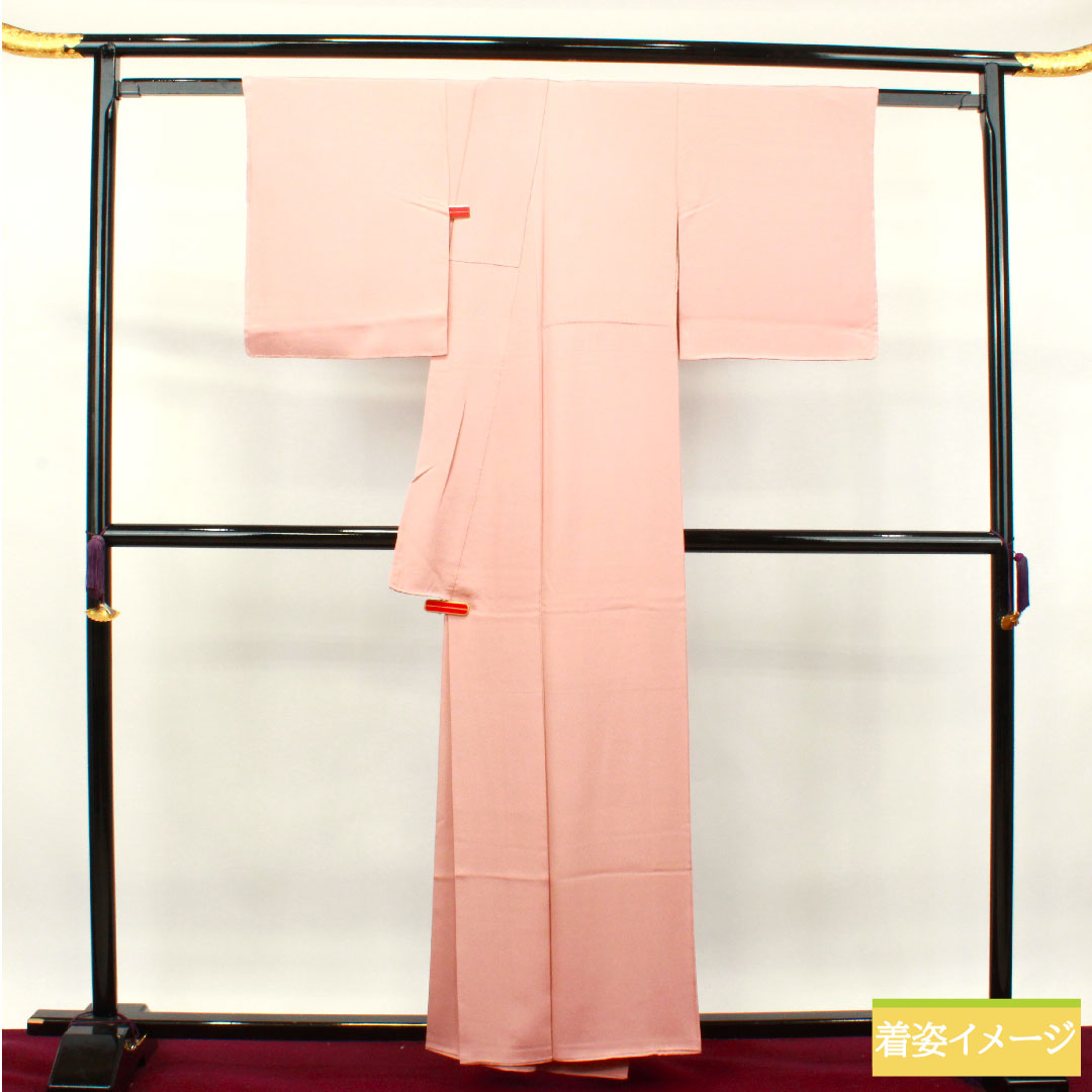 Plain color, pure silk, length 158.5cm, sleeve length 63cm, dawn color, plain color, different hawk feathers, pearl tone finish, lined, S rank, pink, 1114001092313