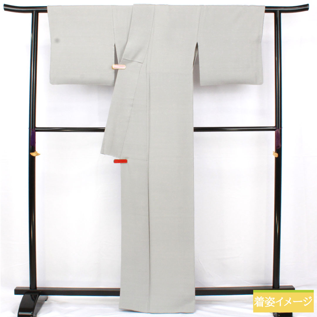Plain color, pure silk, length 163cm, sleeve length 68cm, cupronickel color, beard pongee, one crest, three stars in a circle, lined, A rank, gray, 1114001713422