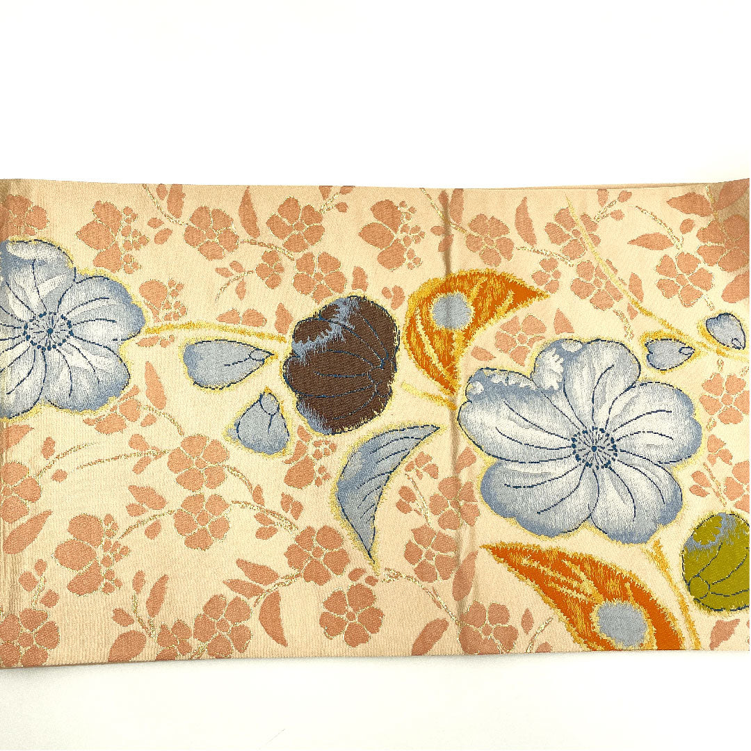 Fukuro Obi, Shirayaen Oba, Tsujigahana, Length 432cm, Pure Silk, S Rank, Six-pass, Semi-formal, Pink, 1123004272313