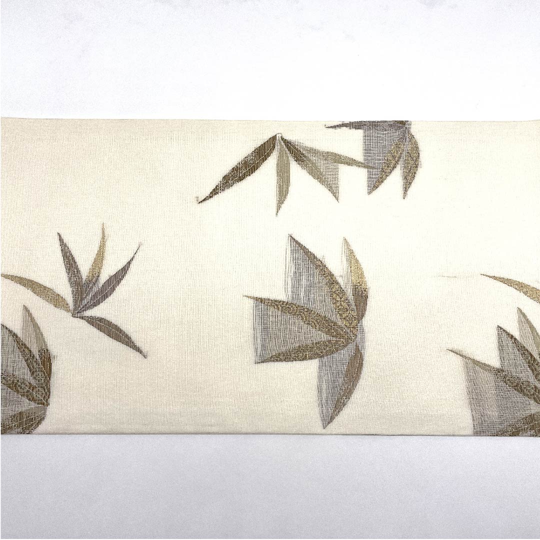 Fukuro Obi (Shinjuiro) Summer Obi (Bamboo) Shippo (Shippo) Length 440cm Pure Silk A Rank Six-way Semi-formal White 1123007463311