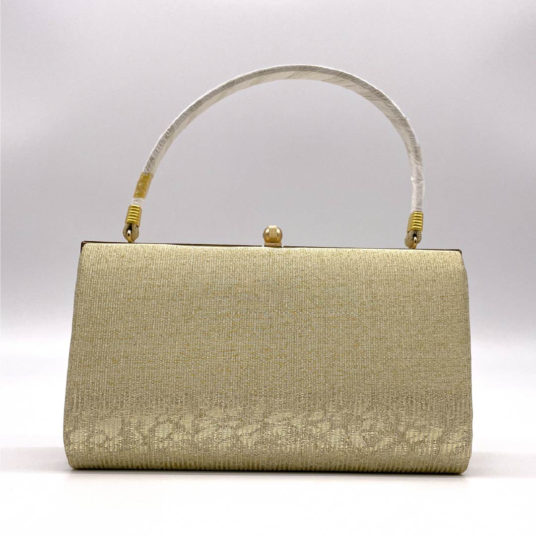 Formal Japanese style bag, gold color (kin-iro), for Tomesode, plain, gold, NEW rank, 113900042121