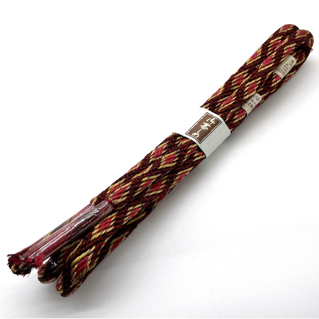 (New old stock) Obijime (sash fastener) Pure silk, quarter string, gradation, metallic thread used, new old stock, length approx. 159cm, width approx. 1.5cm, semi-formal, S rank, gradation style, 1135001432999