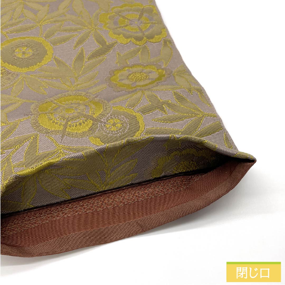 (New) Half-width obi, polyester, NEW rank, Nezumi-shino color, Shuan color, abstract floral pattern, horizontal stripes, reversible, obi length 400cm, brown-toned, 1125002711414