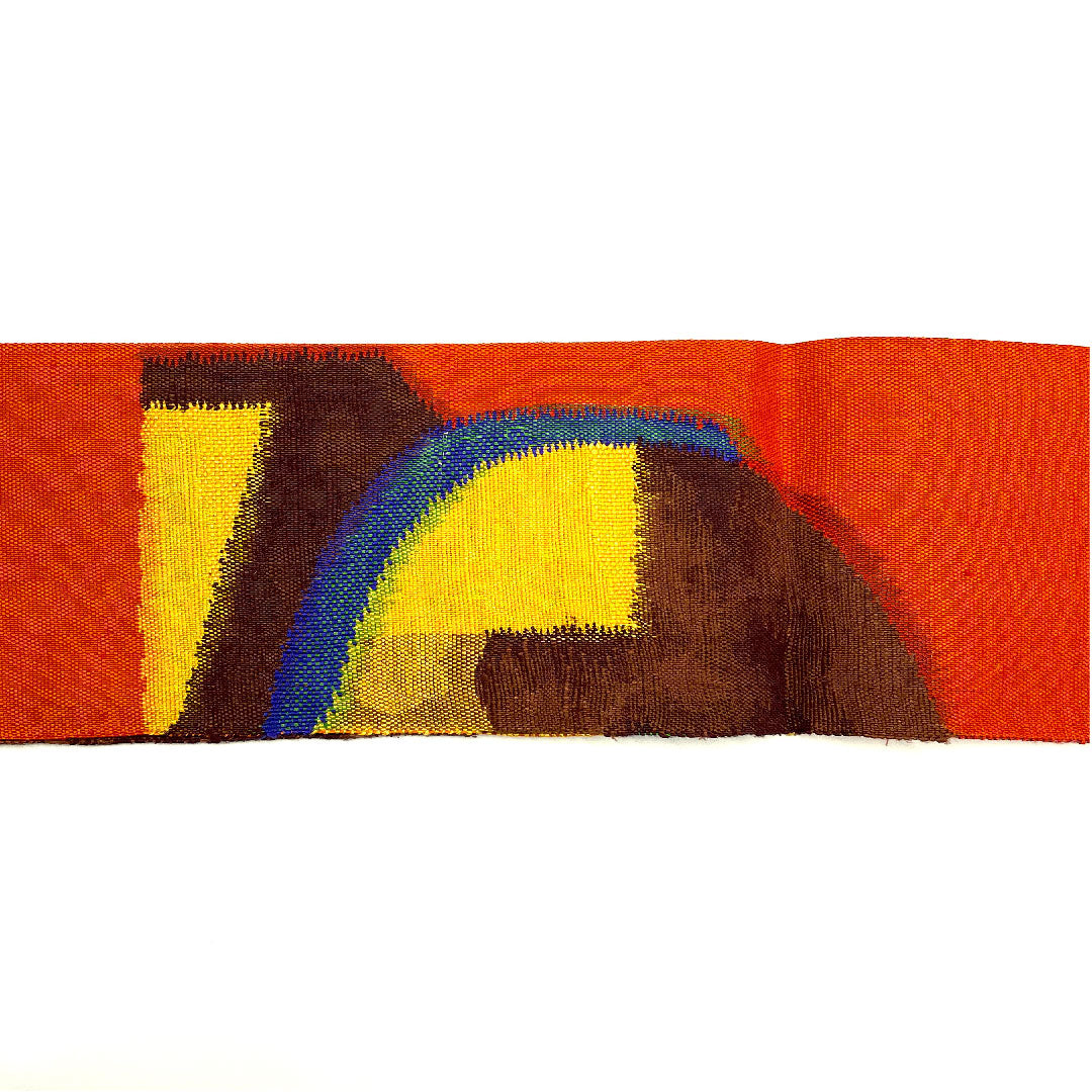 Nagoya obi, abstract pattern, obi length 370cm, pure silk, S rank, point pattern, casual, vermilion, 1124001732316