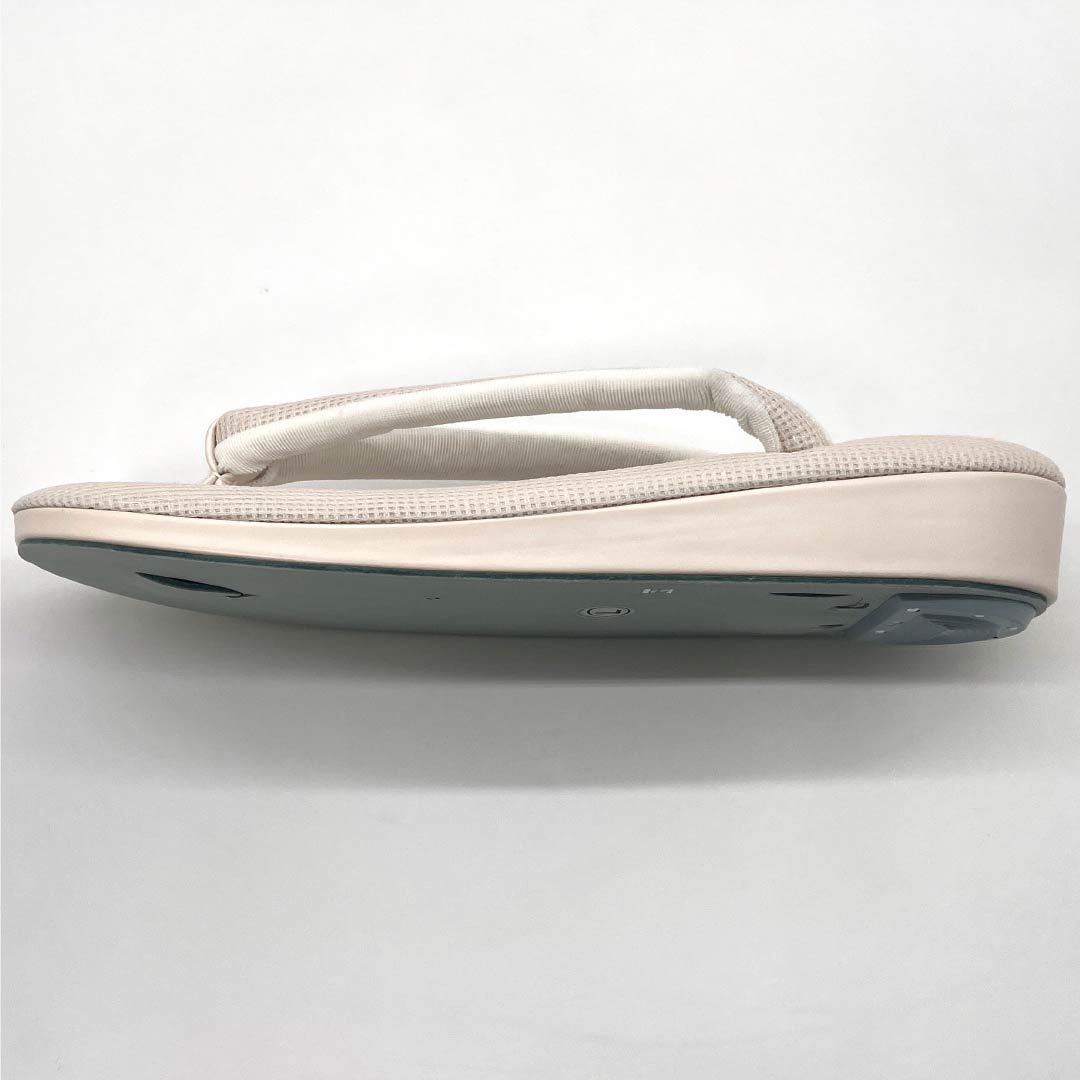 (Like New) Casual Zori Sandals, Synthetic Leather, New Condition, La Sole, Low-Rebound, Sisal, 24cm Length, Size L, Pink, Product Number: 1122001541413