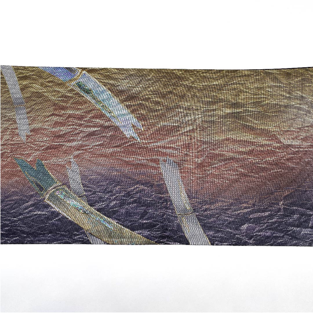 Fukuro Obi Black Bamboo Pattern Obi Length 442cm Pure Silk S Rank Point Pattern Semi-Formal Black 1123009412310