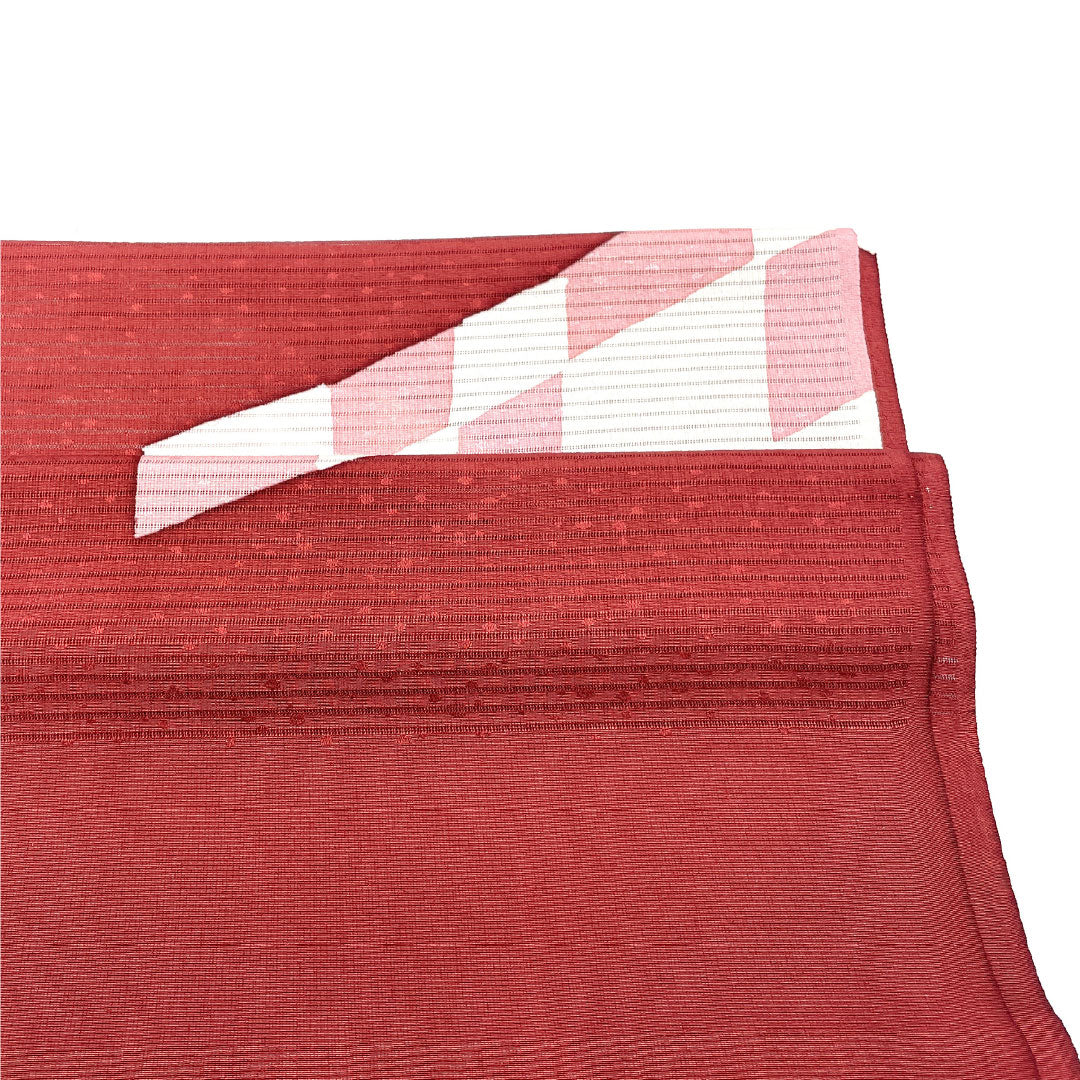 (Like New) Silk Obiage (Sash) - New Rank, Casual, Crimson, Summer, Diamond-Shaped, Length: Approx. 178cm, Width: Approx. 27.5cm, Red, Item Number: 1136001561912
