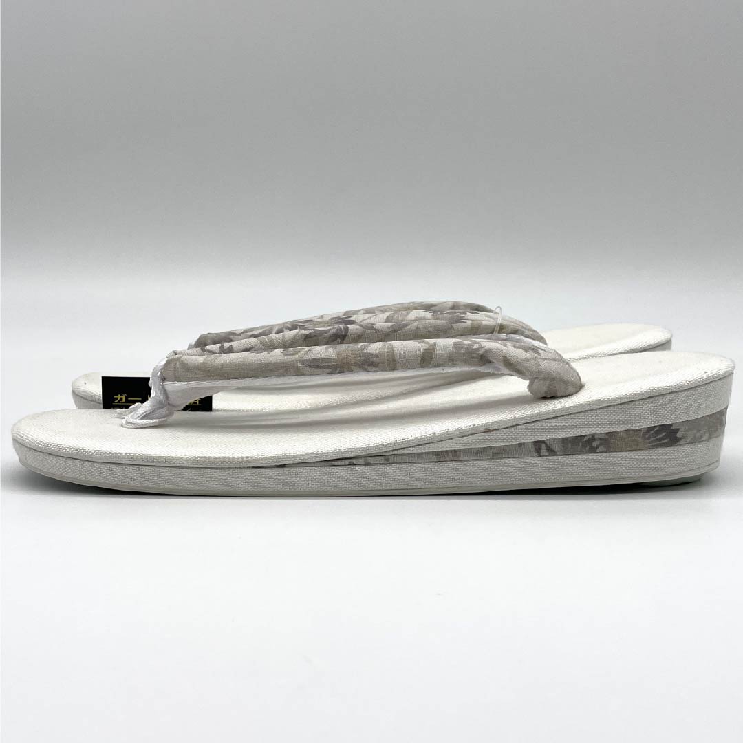 (New) Zori Sandals, Linen, NEW Rank, Summer Zori, Linen Zori, Made in Japan, For Summer, Length 24cm, L size, White color, 1122001551411