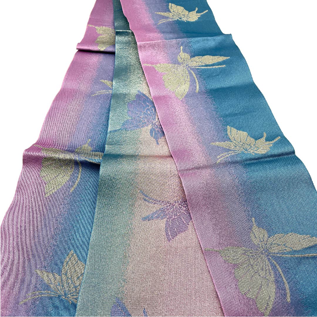 Half-width obi, polyester, butterfly, obi length 336cm, gradation style, A rank, 1125001683399