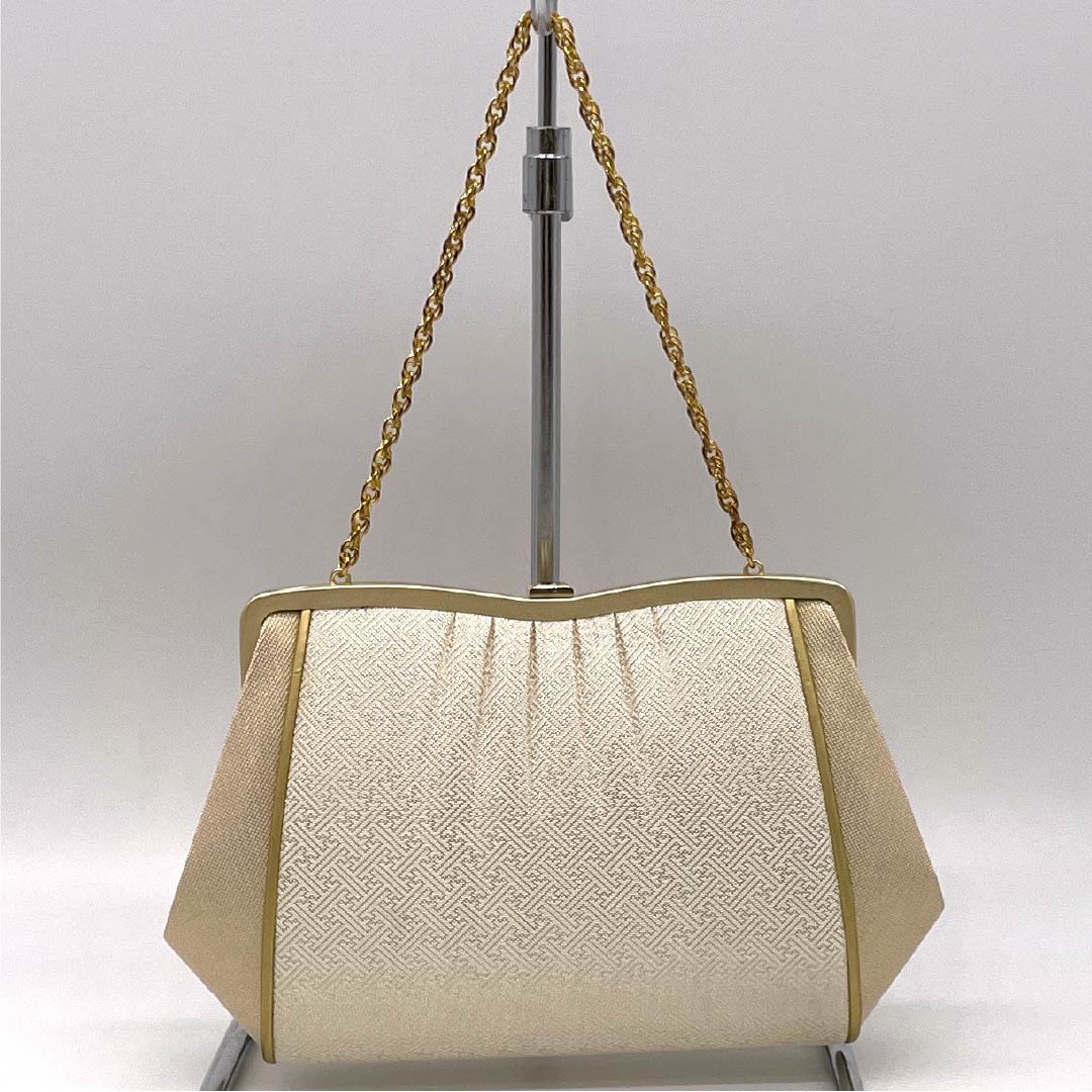 Formal Japanese Style Bag, Rank A, Saga Nishiki with Auspicious Motifs and Gold, 113900077321