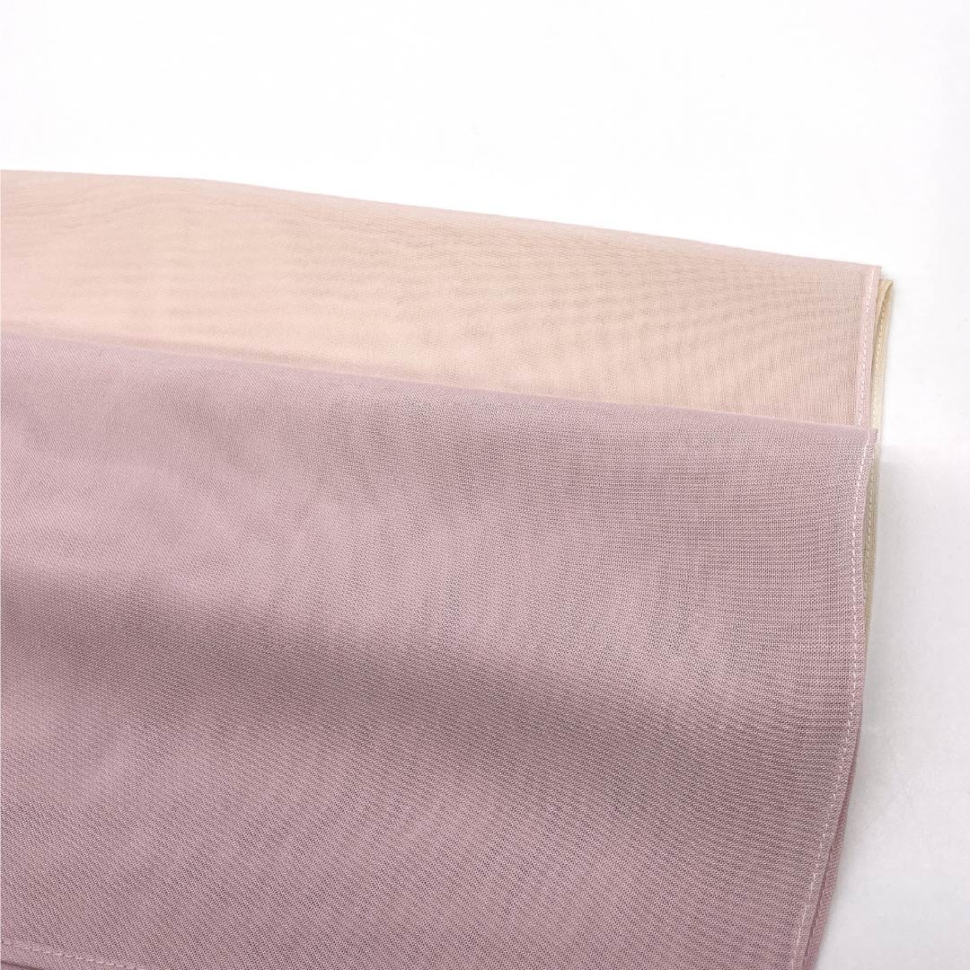(Like New) Pure Silk Obiage (Sash) - Semi-Formal, Arasomeiro (Faded Red) and Light Egg-Colored (Light Egg-Colored) Gradient, Summer, Approximately 180cm Long, Approximately 29.5cm Wide, Pink, Product Number: 1136002221913