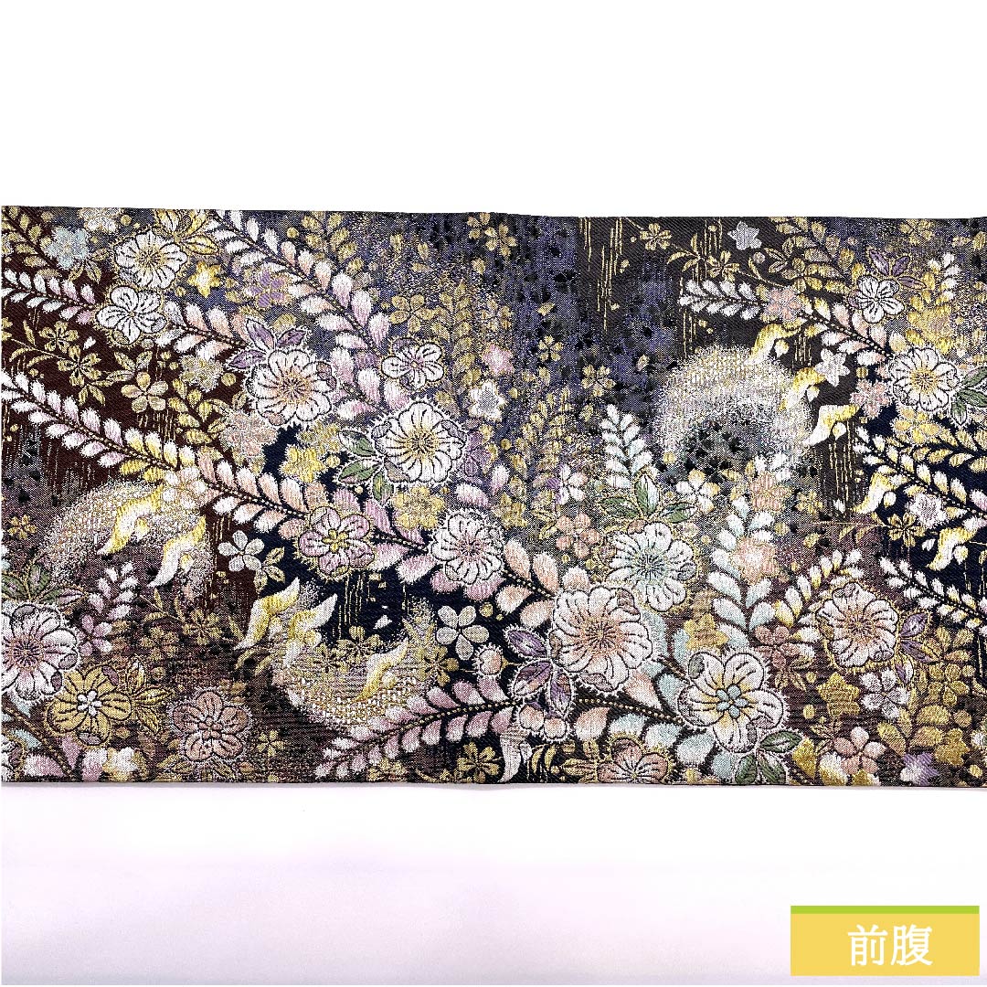 袋帯 辻ヶ花 桜 月 帯丈430cm 正絹 Sランク 六通 フォーマル グラデーション系 1123010572399