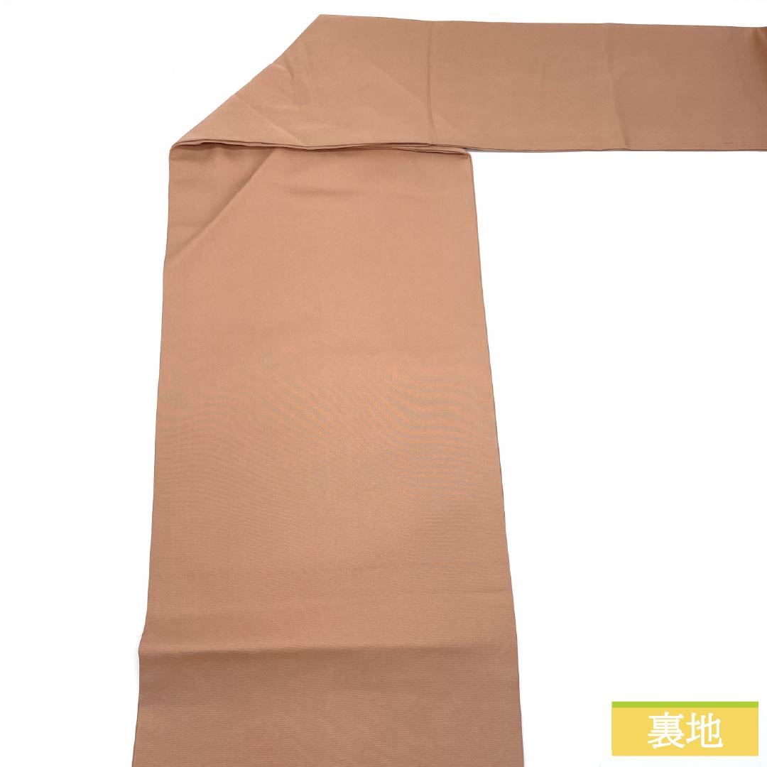 Nagoya Obi, Pure Silk, S-Rank, Tokiasagi (Light Blue) Dyed Obi, Leaf Pattern, Pointed Pattern, Casual, Pink, 365cm Long, Item Number: 1124009482313, Nagoya Style
