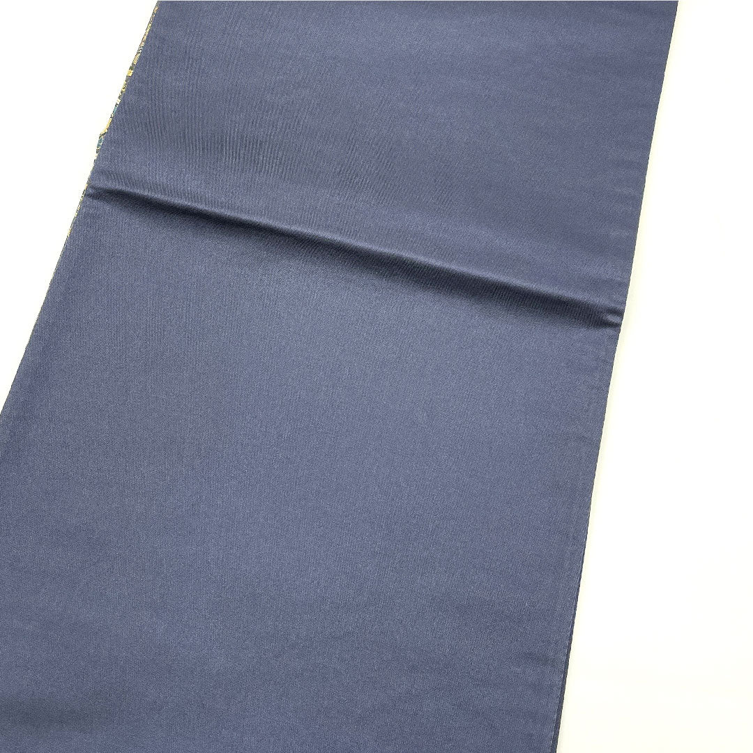 【未仕立】袋帯 正絹 NEWランク 全通全景 三十六歌仙文様 千紫萬紅   帯丈454cm 全通 フォーマル グレー系 1123003581422