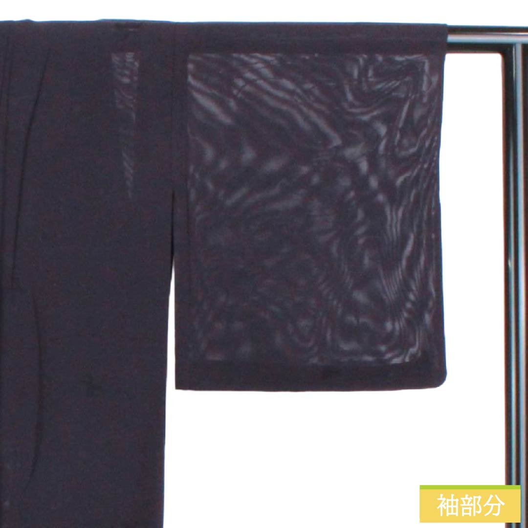 Summer Item Pure Silk Iromuji S Rank Length 159.5cm Sleeve Length 63.5cm Kachiiro (Dark Blue) Flowing Water Grass Blades Mon-Ro Ro Navy 1132003702318