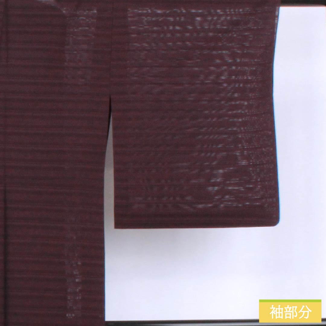 Summer pure silk plain kimono, length 159cm, sleeve length 64.5cm, "Futari Shizukairo" (Futari Shizukairo) pattern, A-rank, purple, 1132002733320