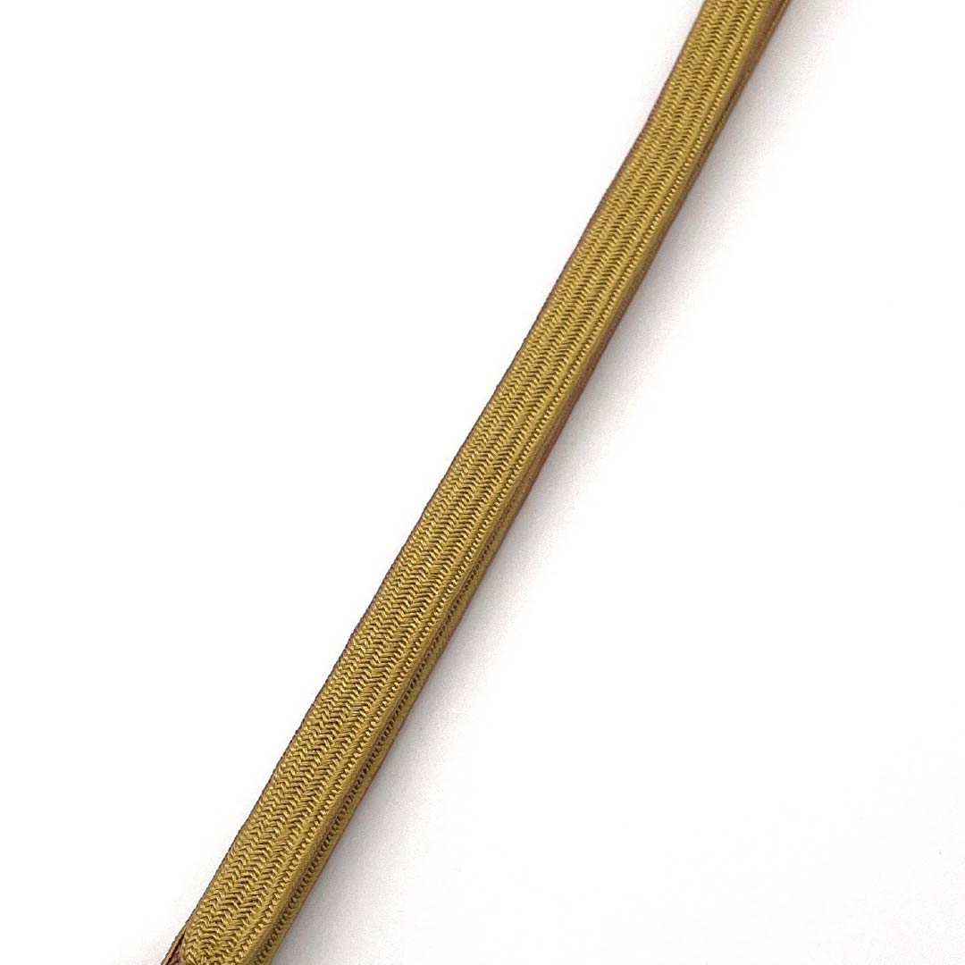 (Like new) S-Rank Silk Obijime and Obiage Set, Corn-Colored, Approximately 152cm Long, 1.2cm Wide, Semi-Formal, Yellowish Color, Product Code: 1141000092323