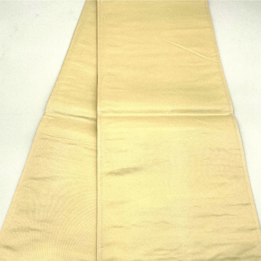 袋帯 蝶 波模様 草花模様 有職波桜文 帯丈428cm 正絹 Aランク 六通 フォーマル 金系 1123004363321