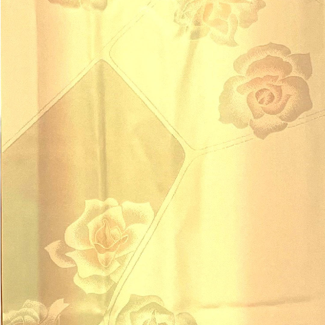 Long undergarment, pure silk, length 125cm, sleeve length 64.5cm, lined, for long-sleeved kimono, with embroidered half-collar, rose, S rank, pink, 1129000052113