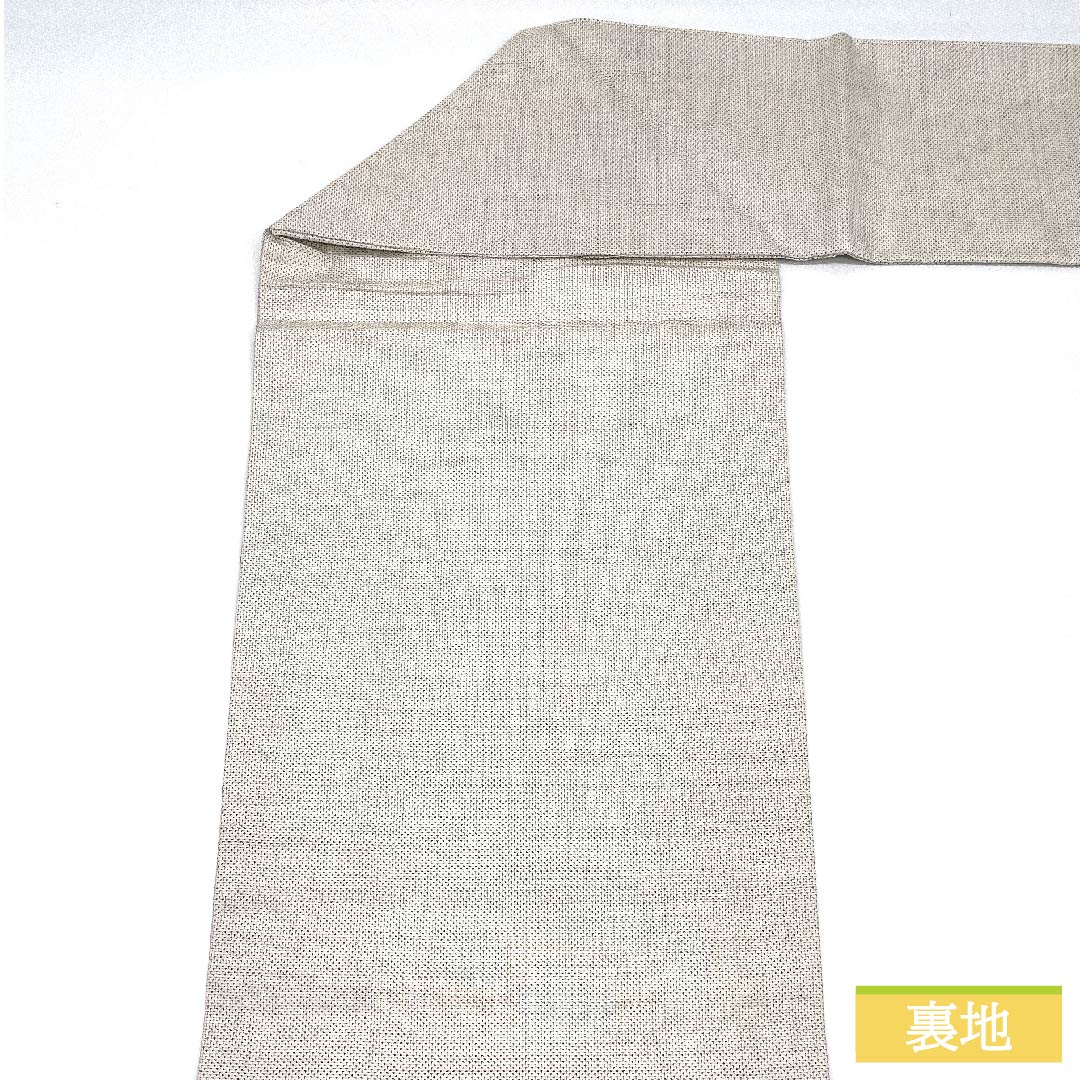 名古屋帯 正絹 灰白色色（かいはくしょくいろ） 辻ヶ花模様 白大島 古典柄 帯丈353cm Aランク ポイント柄 カジュアル 白系 1124006313311 名古屋仕立て