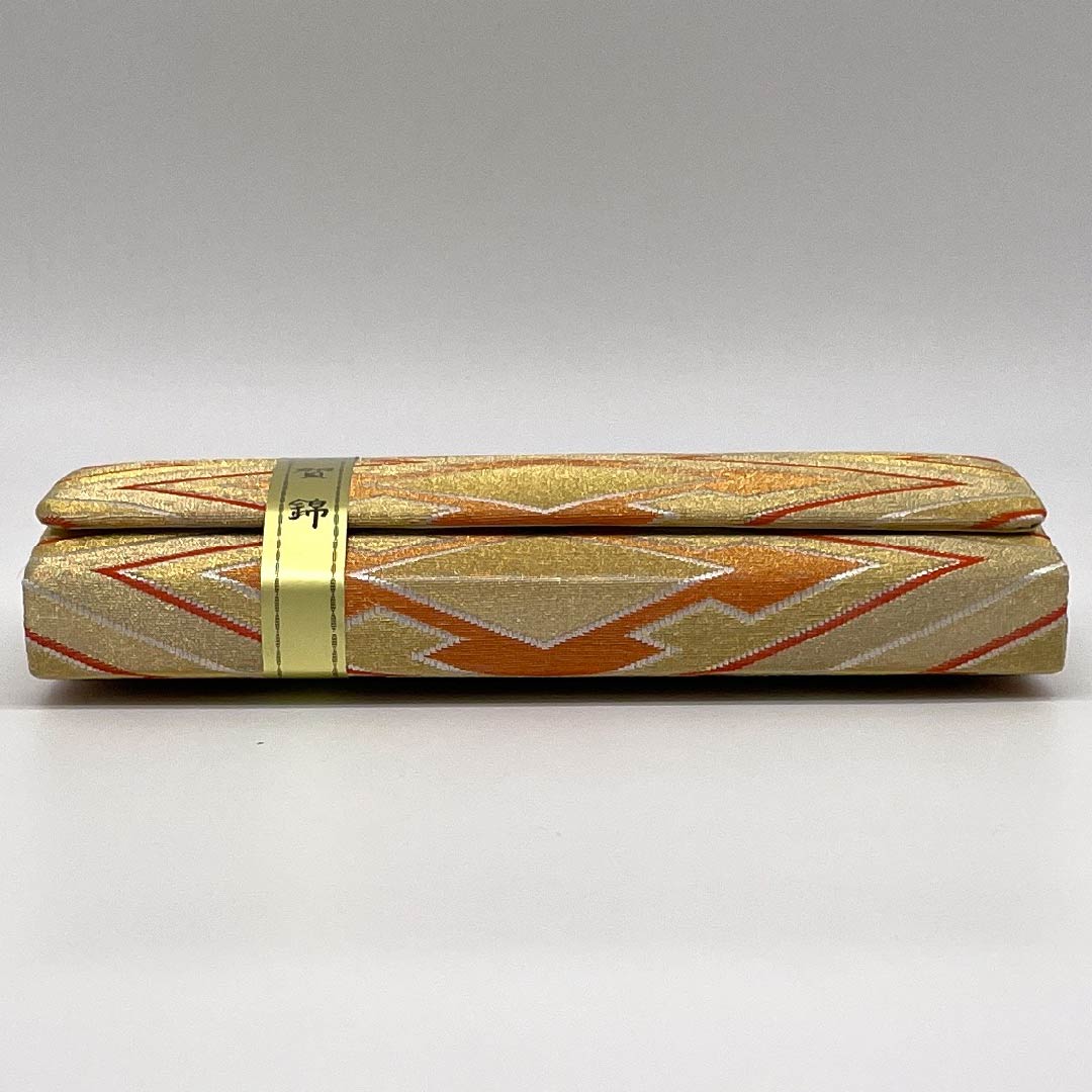 Formal Japanese Style Bag, S-Rank, Saga Nishiki, Matsukawabishi Pattern, Gold, 113900076221
