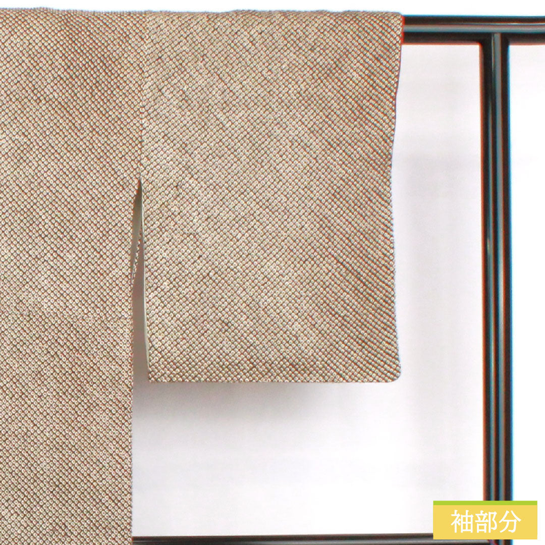 Komon, pure silk, length 156cm, sleeve length 63.5cm, lined, all-dyed, Hikita-dyed, A rank, black, 1115004633310