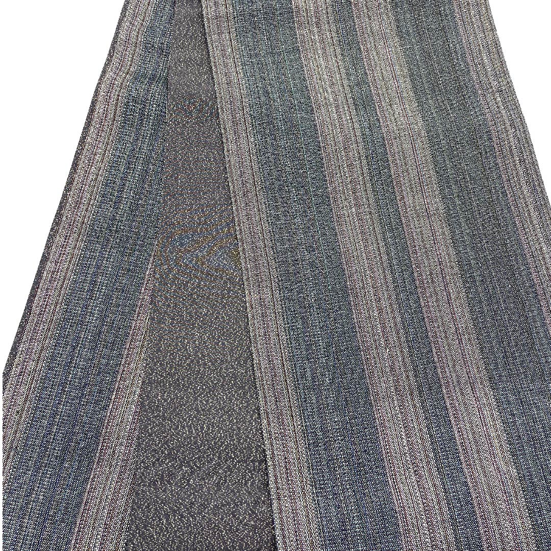 Fukuro Obi, Geometric Pattern, Braided, Made by Hinaya, Length 438cm, Pure Silk, S Rank, Pointed Pattern, Semi-Formal, Gradient Style, 1123006672399