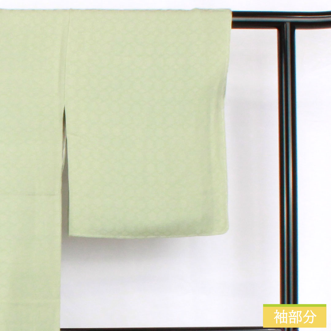 Plain color, pure silk, length 158cm, sleeve length 64.5cm, light green, one crest, four-layered, lined, S rank, green, 1114001662319