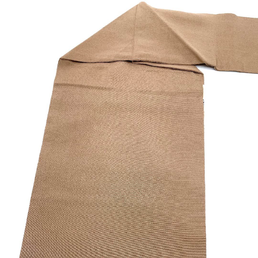 Nagoya obi, fawn color, Kyo-Bingata, Kuriyama Kobo, Tsujigahana pattern, obi length 376.5cm, pure silk, S rank, point pattern, casual, brown, 1124005192314, Nagoya style