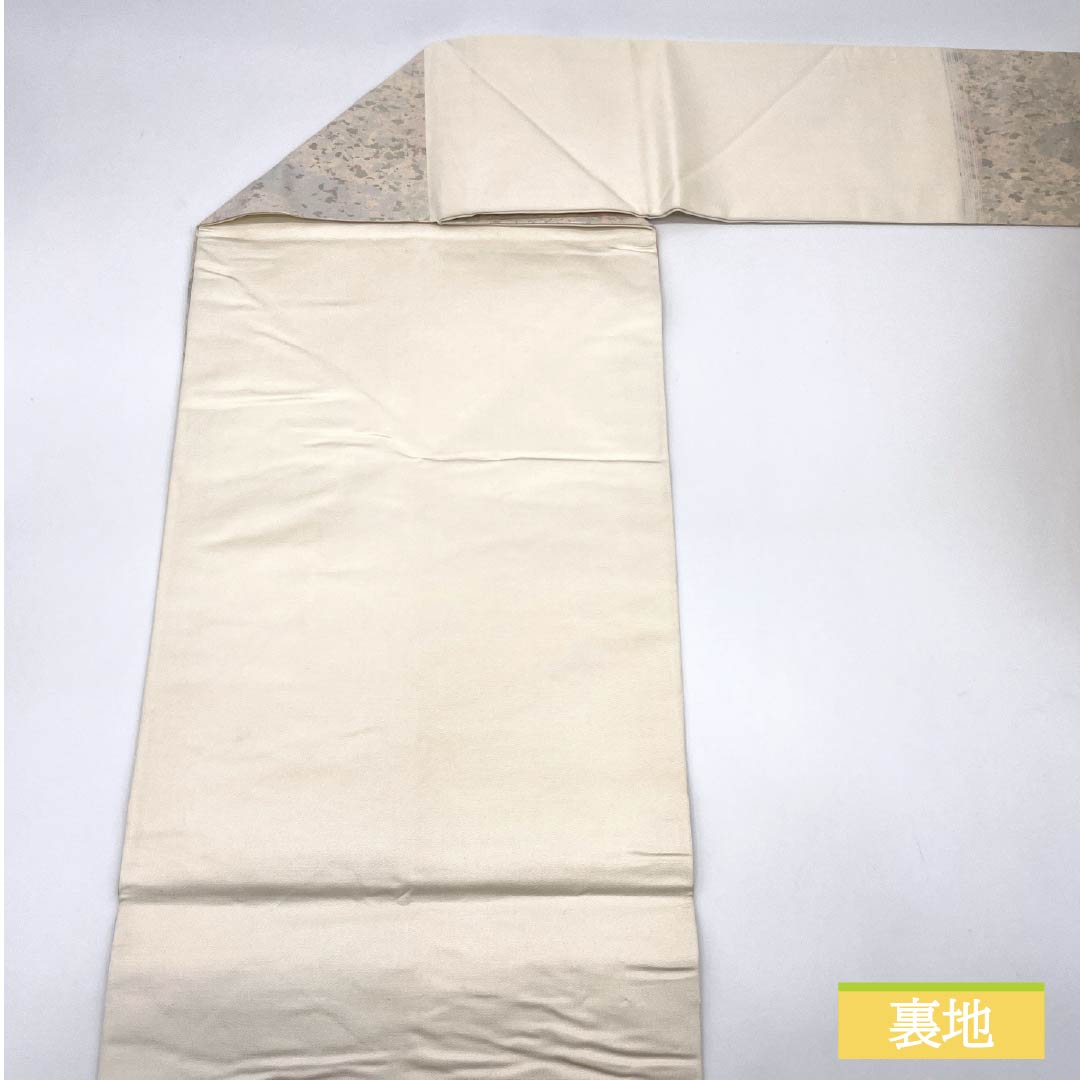 Nagoya Obi with Landscape Pattern, Length 342cm, Pure Silk, S-Rank, Pointed Pattern, Semi-Formal, Gradient, 1124008472399, Nagoya Style