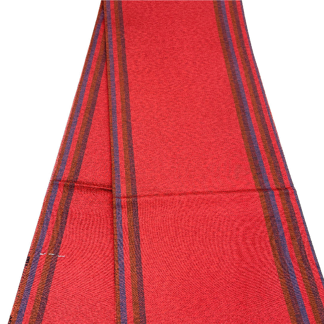 Fukuro Obi Egyptian Pattern Length 424cm Pure Silk S Rank Six-way Casual Red 1123002652312