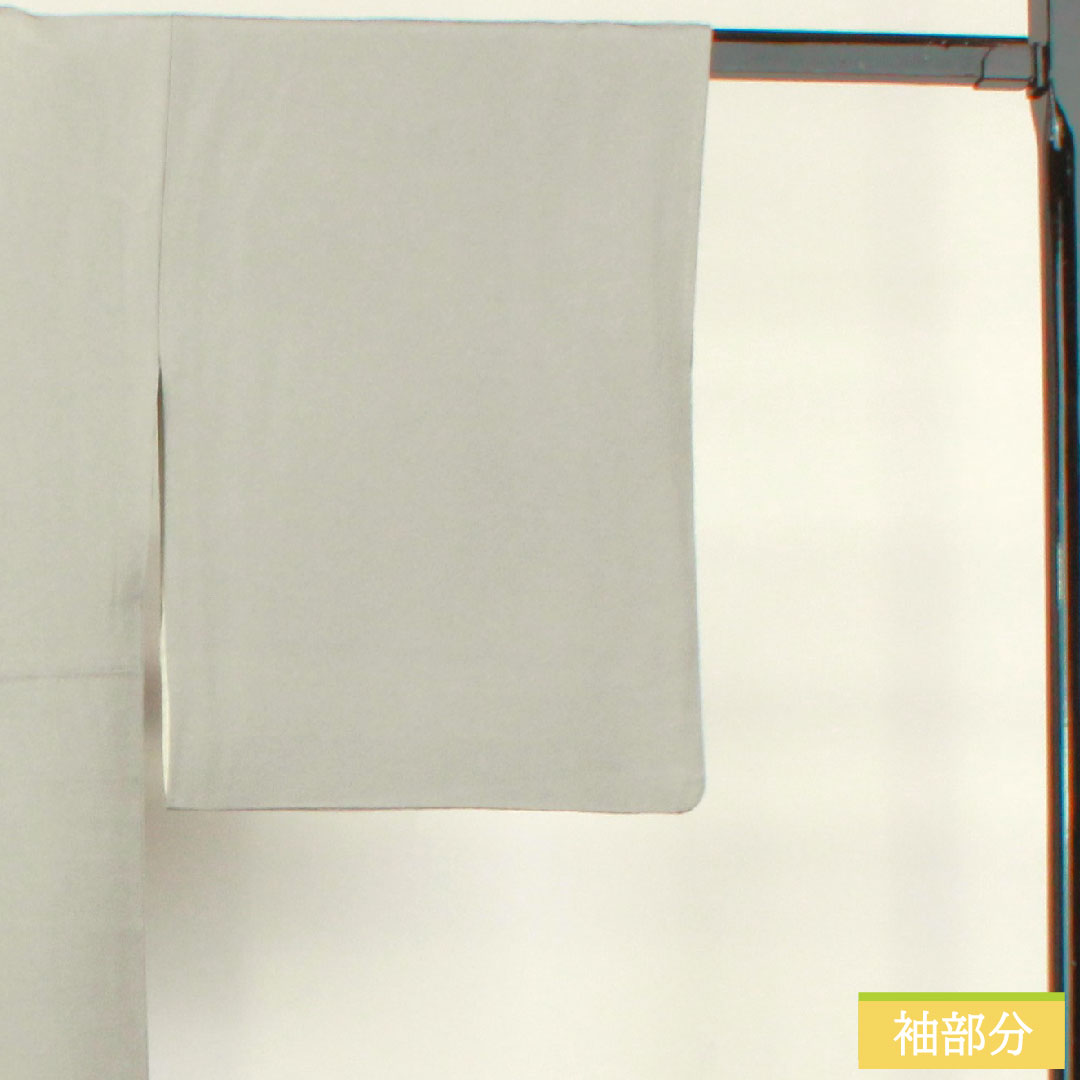 Colored Tomesode, pure silk, length 157cm, sleeve length 63.5cm, lined, tin color, landscape pattern, three crests, ivy, artist's work, Hida Takayama, pearl tone finish, A rank, gray, 1111001363322