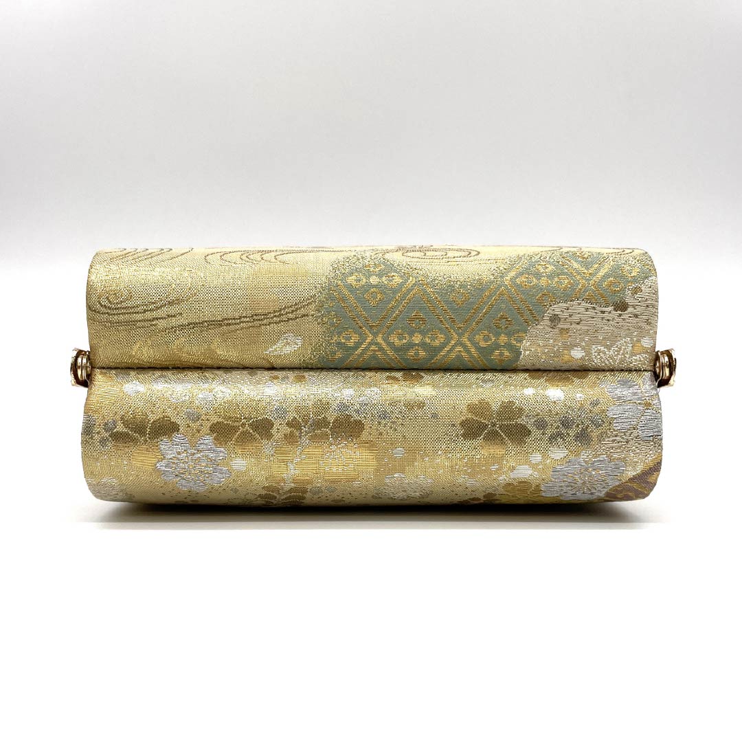 Formal Japanese style bag, gold color (kin-iro), for Tomesode, gold eagle, classic pattern, gold, S rank, 113900056221