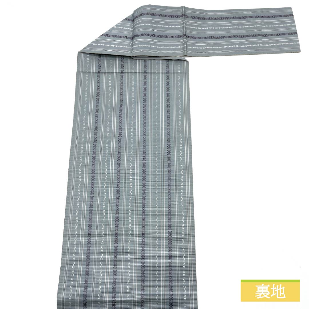 Nagoya obi, agarwood brown (tono chairo), Kenjo pattern, Hakata weave, obi length 361cm, pure silk, S rank, full length, casual, gray, 1124007122322, pine needle style