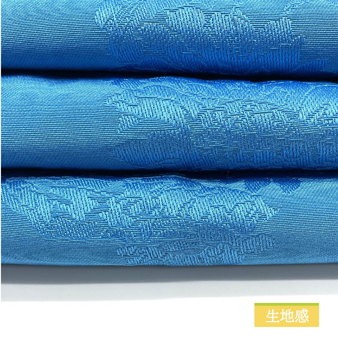 Half-width obi, polyester, indigo blue, floral and plant patterns, reversible, obi length 364cm, blue, S rank, 1125000902317