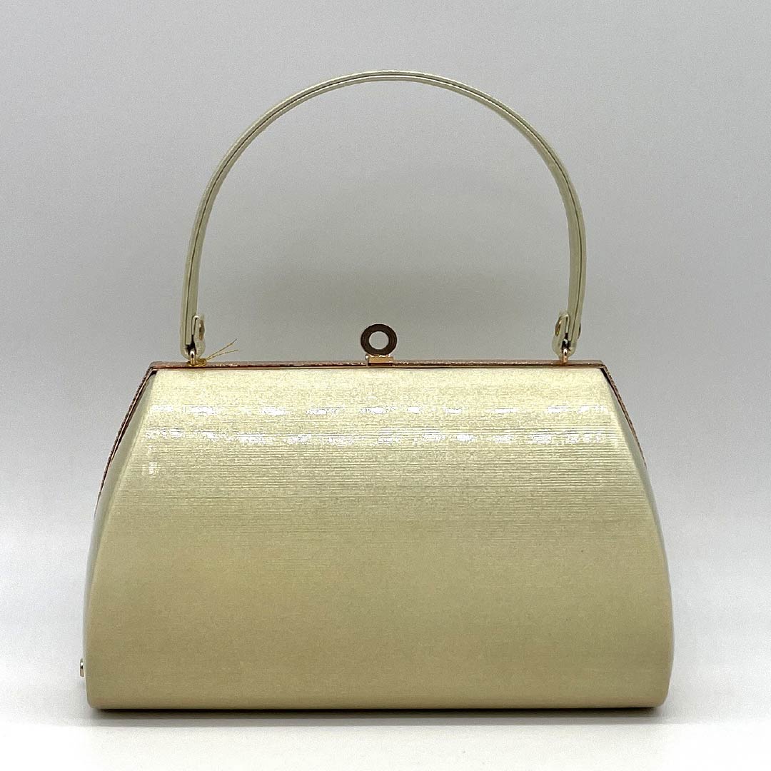 (Like New) Formal Zori and Bag Set, Grade A, Mother-of-Pearl Design, Size M, Yellow, 1133000373323