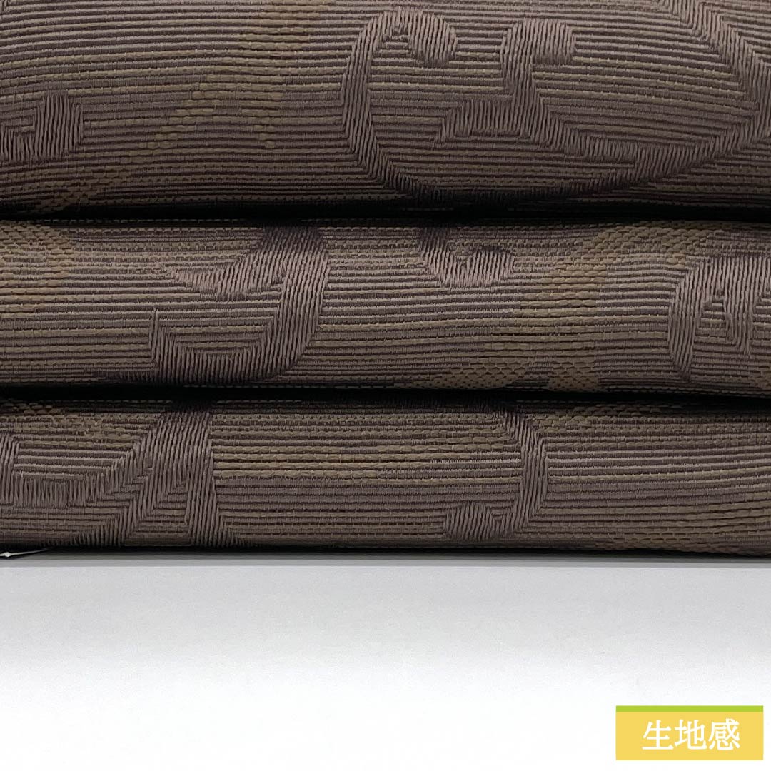 (New) Half-width obi, polyester, NEW rank, squirrel grey / Kyo-goku raw wall color, ivy, reversible, obi length 400cm, brown系, 1125002731414