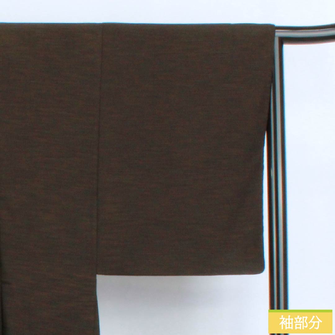 Men's silk, A-grade, length 84cm, sleeve length 66cm, dark grey with brown accents, product number 1119001203114